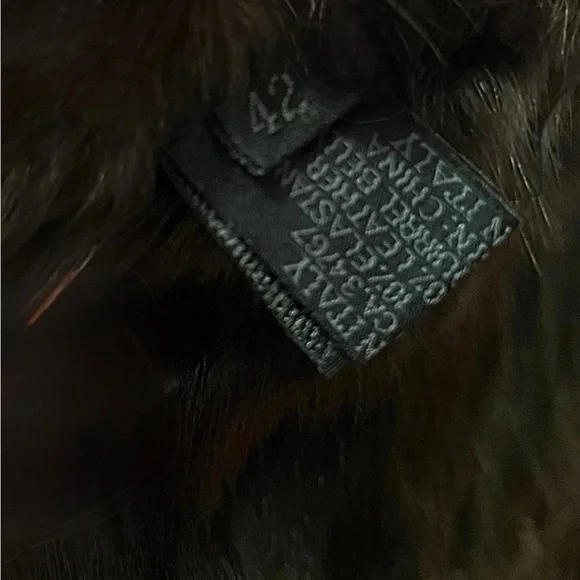 Prada FW 1999 - fur lined brown Nylon Coat with Leather Velcro strap closure - Picture 8 of 13